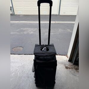 Zuca Black Rolling Makeup Bag